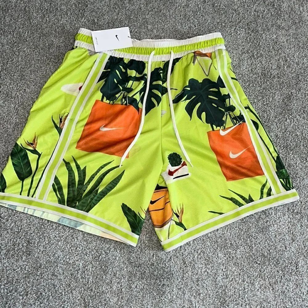 Nwt mens Nike Chia Green AF1 retro above knew Tree Floral Basketball shorts